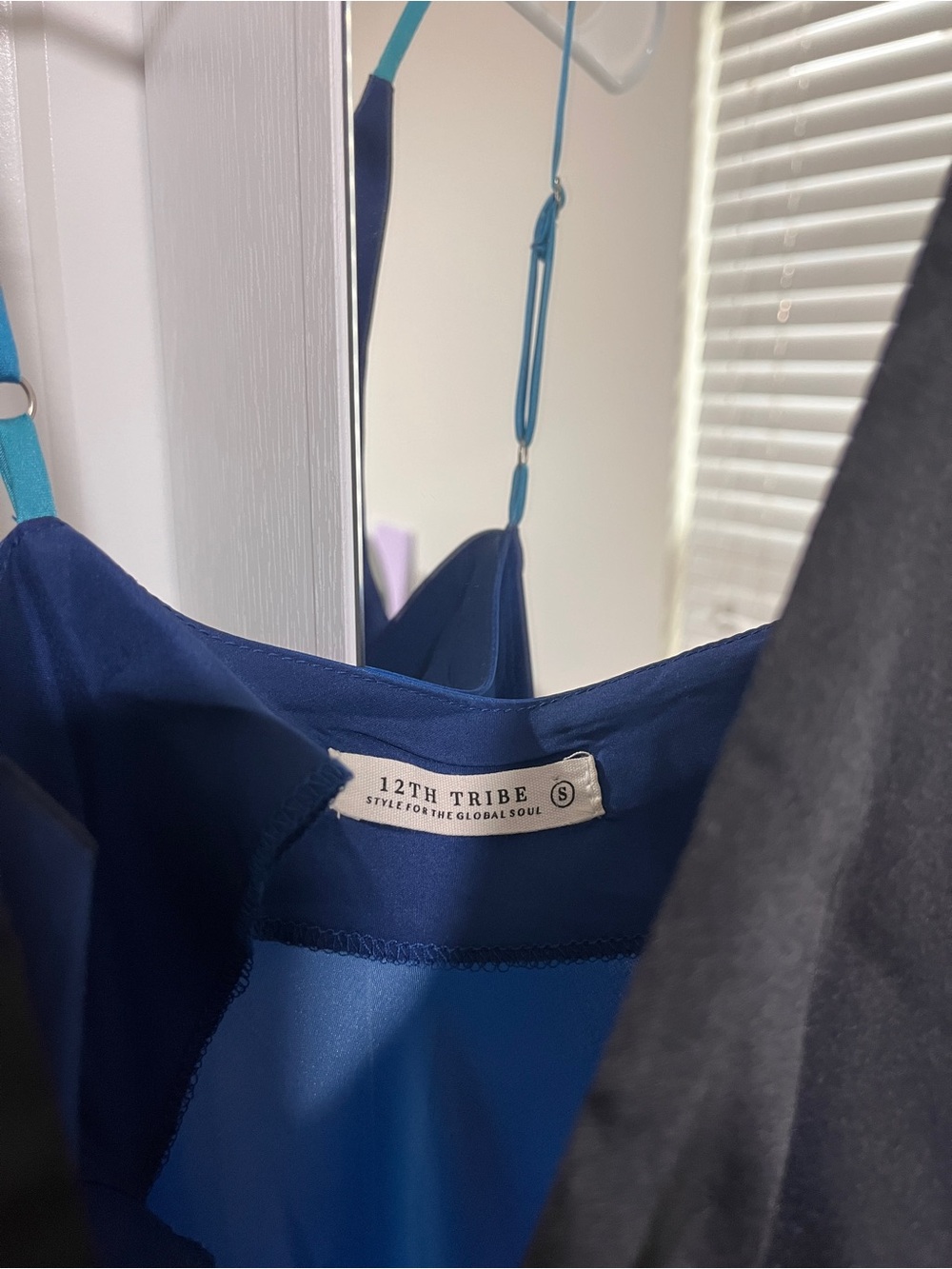 12th Tribe Mirabella Blue Satin Sorbet Maxi  Dress 💙 - Picture 4 of 6